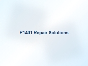 Vehicle Code P1401 Repair Solutions